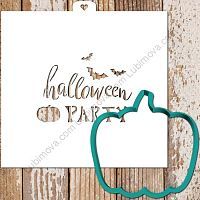 Пластик. Форма для печенек с траф. "Halloween Party"